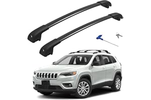 HmmtyRack 300LBS Roof Rack Cross Bars Compatible with Jeep Cherokee 2014-2023 (Not for Jeep Grand Cherokee), Aluminum Lockabl