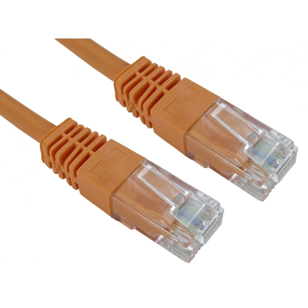 ALIDA SYSTEMS 5m Professional Network Cable - Premium Quality (26 AWG 100% Copper Wire) / CAT5e (enhanced) / RJ45 / Ethernet/Patch/LAN/Router/Modem / 10/100 Orange