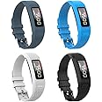 Watbro Bands Compatible with Garmin Vivofit 1/ Vivofit2, Soft Silicone Colorful Replacement Watch Band Strap Wristband for Vivofit 1/ Vivofit 2 Activity Tracker, for Women Men Small Large