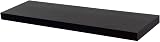 Harbour Housewares 80cm Black Floating Shelf with Hidden Brackets
