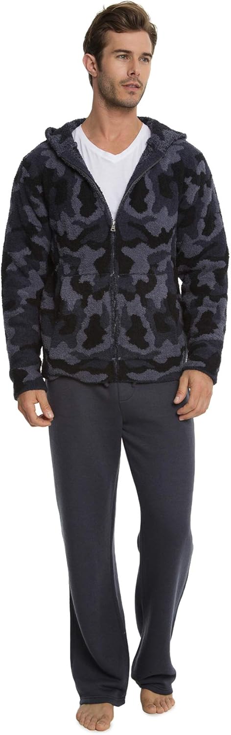 Ultra Lite Knit Pajamas Barefoot Dreams Cozy Chic* Men's Grey