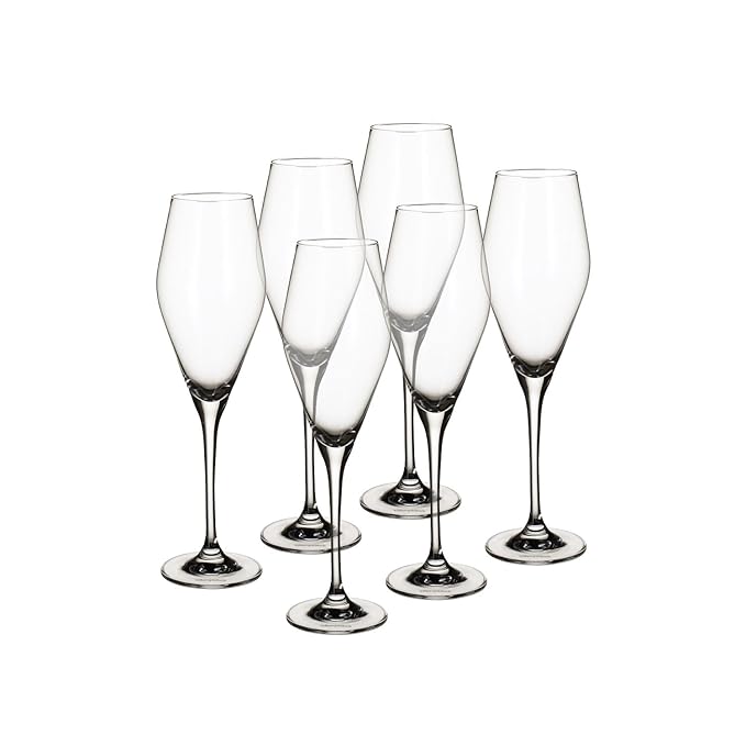 Villeroy and Boch La Divina Champagne Flutes Set of 6. Amazon.co.uk