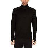 100% Merino Wool - Men’s Midweight Quarter Zip - Warm Pullover - Midlayer