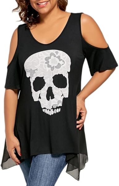 plus size skull clothing