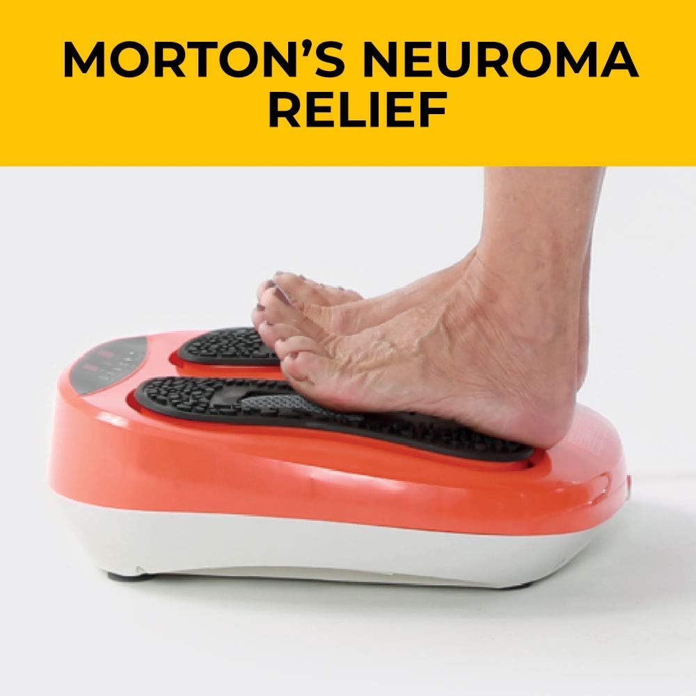 Power Legs Vibration Plate Foot Massager Platform with Rotating Acupressure Heads Multi Setting Electric Foot Massager with Remote Control: Health & Personal Care
