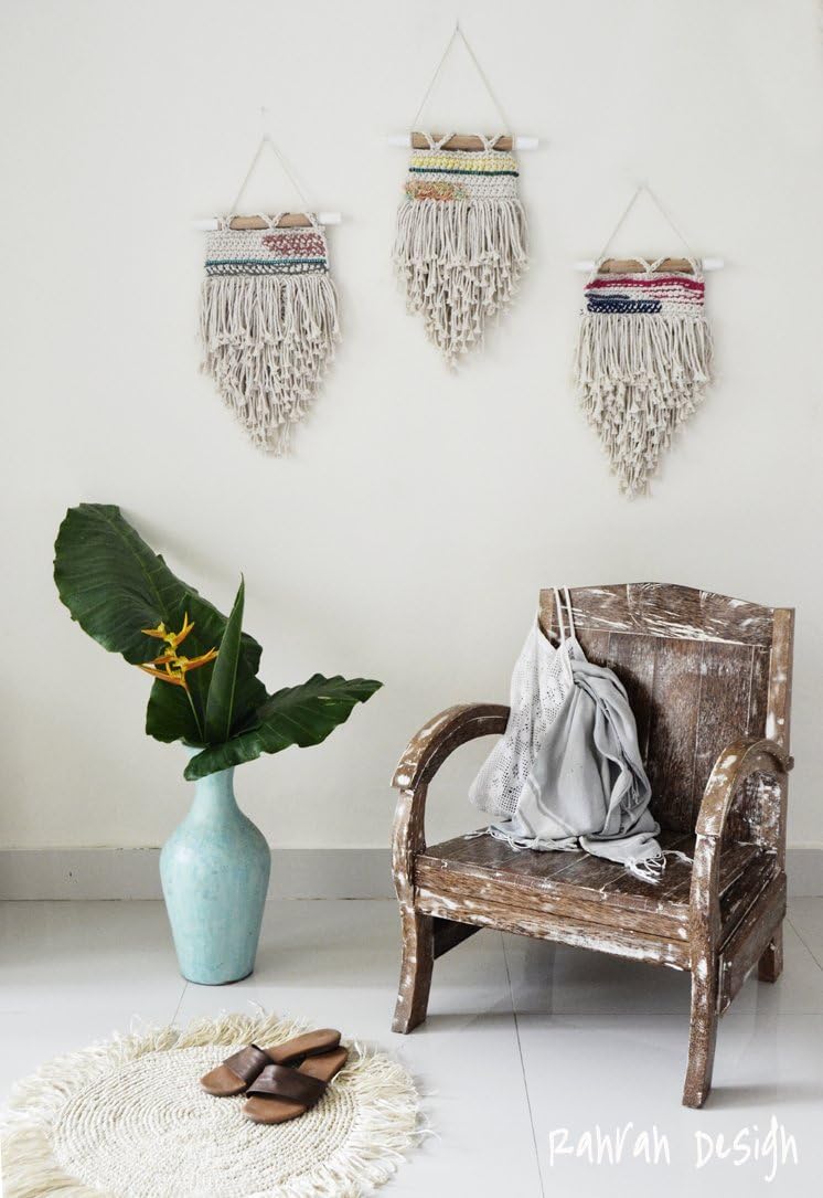 ¨Le petit¨ Contemporany Macrame wall art by Ranran Design