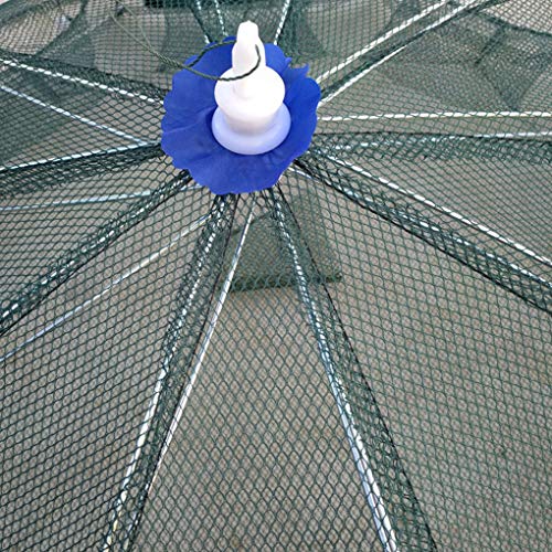 Zerama 4/6/8/12 Holes Automatic Fishing Net Shrimp Cage Nylon Foldable Crab Fish Trap Cast Network - Thumbnail 3