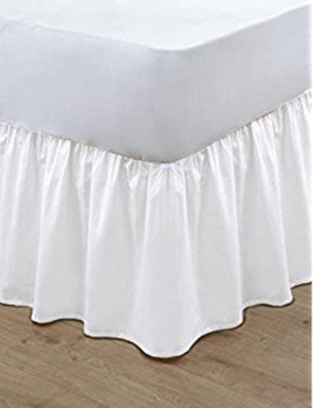 Frill Length 16 40cm STS Polycotton Plain Dyed Under Mattress Platform