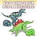 ArtCreativity Dinosaur Egg Puzzle (Pack of 4) | 4 Different Dinosaur Eggs, 4 Cool Transforming Toy | School or Carnival Prize| Fun Birthday Gift Idea for Boys and Girls