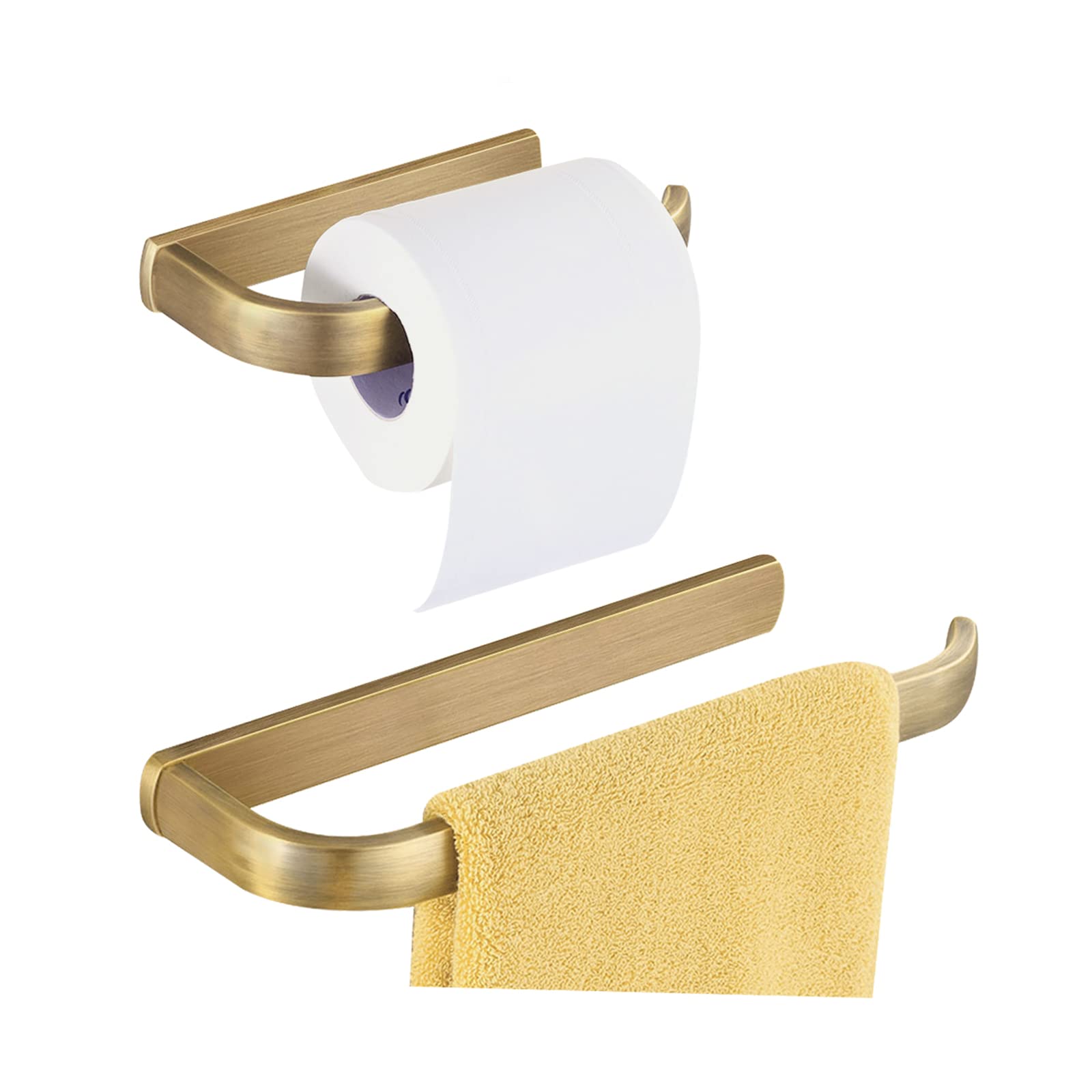 BigBig Home Brass Toilet Roll Paper Holders Antique Bath Towel Ring Hangers Modern Wall Mounted Bathroom Accessories