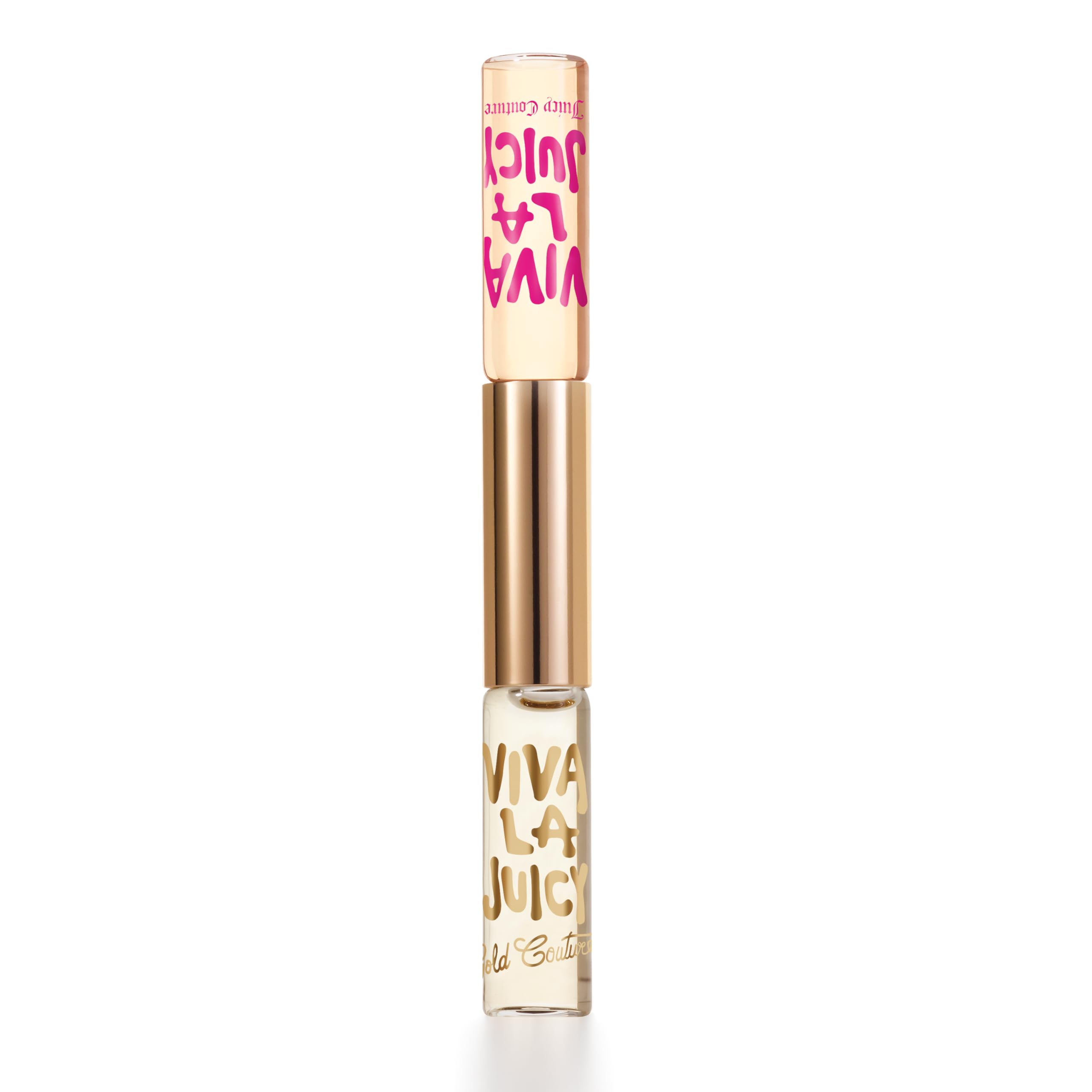 Juicy Couture Viva La Juicy Gold Eau De Parfum, Women’s Perfume with Notes of Luscious Berry, Jasmine Sambac & Vanilla Cream – Fruity & Sweet, EDP Rollerball, 0.17 Fl Oz
