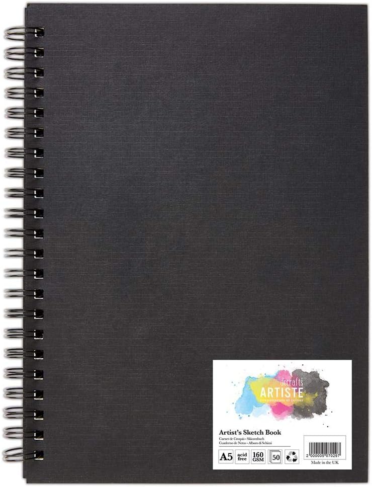 Artiste Sketchbook, Black, A5