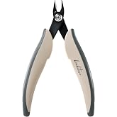 Beaditive Micro Wire Cutter &ndash; Natural Cream Flush Cutter for Beading, Jewelry Making &amp; Crafting &ndash; Precision 5&rdquo; High Carbon Steel with Ergonomic TPR Grip