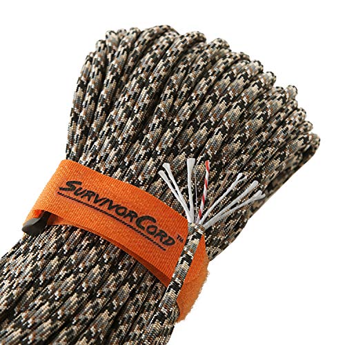 Titan Paracord 620 LB SurvivorCord | 100 FEET, Snakeskin