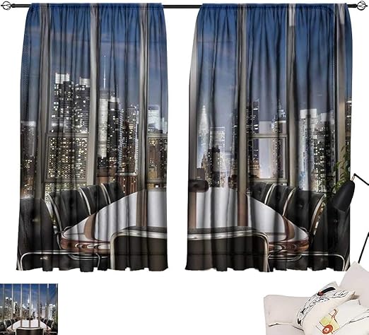 Amazon Com Davishouse Modern Blackout Curtains Business Office