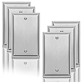 1-Gang Blank Decorator Metal Wall Plate - Stainless