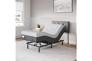CELESTIAL SLEEP Celestial Aurora Adjustable Bed Base (Frame) + 12 inch Gel Memory Foam Mattress (Medium Soft), Easy Assembly, Head and Foot Lift, Zero Gravity, Memory Positions, CertiPUR-US Bed - TwinXL