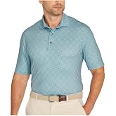 Greg Norman Men's Performance Golf Polo Shirt, Moisture Wicking PlayDry, Lightweight Breathable Short Sleeve