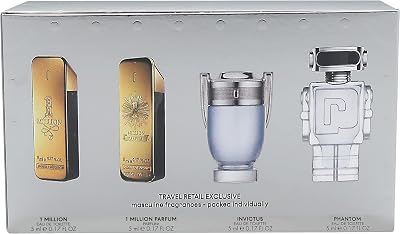 Paco Rabanne Silver Travel Set 20ml Fragrance Collection for Men