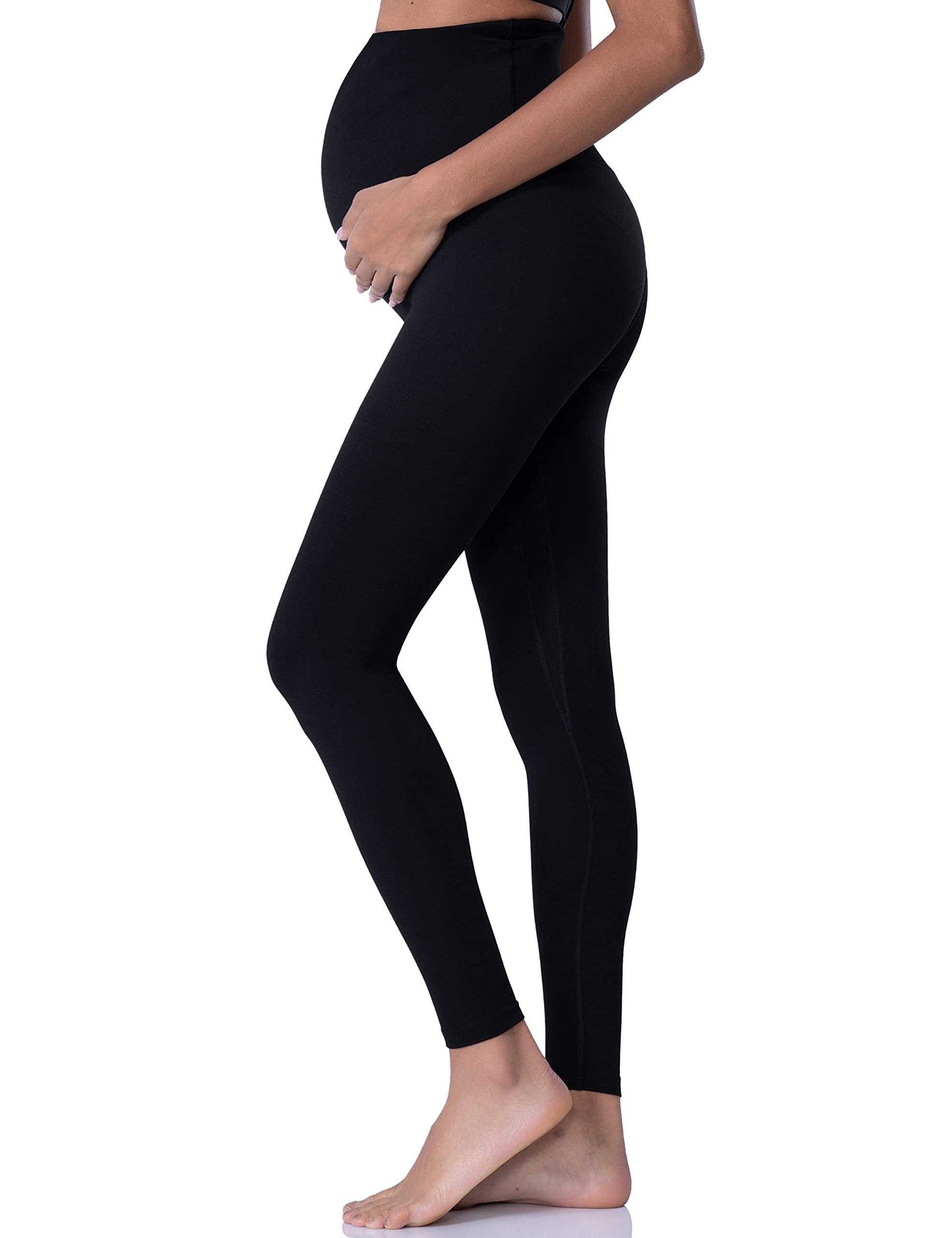 POSHDIVAH Women's Maternity Leggings Over The Belly Pregnancy Yoga Pants Active Wear Workout Leggings