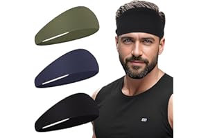 XTREND Sports Headbands for Men,Running Headband Moisture Wicking Workout Headband,Running,Cycling,Fitness,Basketball,Yoga,Football,Stretchy Unisex Hairband