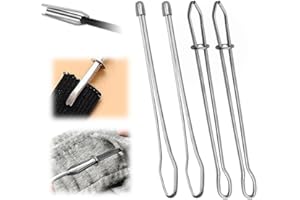 Runsgo DIY Rope Threader Clip,Sewing Clips Drawstring Threader Tool Set,for Drawstring Replacement for Hoodies, Shorts, Pants (A*2+B*2)