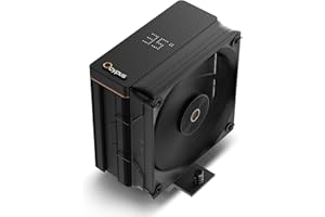 Iota A40 CPU Cooler Single Tower CPU Air Cooler with Digital Display,4 Heat Pipes,Silent 120mm FDB Fan,High Efficiency Radiat