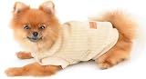 SMALLLEE_LUCKY_STORE Pet Ribbed Fleece Jumpers XS S Dog Cat Pullover view 7