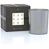 SAINT X Ali Landry Sacrament Scented Candle - Vetiver & Musk Soy Coconut Aromatherapy Candle - Long-Lasting 80-Hour Burn Time - Decorative, Relaxing, Fragrant Home Decor & Gift