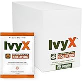 CoreTex Ivy X Pre-Contact Poison Ivy Wipes - Pack of 25 Single-Use Barrier Wipes to Help Prevent Itchy Rashes - Also Works on Poison Oak & Sumac Oils - Quick Dry & Chalk-Free Formula