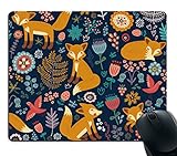 Smooffly Gaming Mouse Pad Custom,Fox Pattern Stain