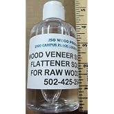 Wood veneer softener flattener 6 ounce bottle