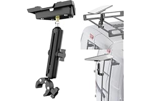 LYMOREXAN Portable Starlink Mini Mount for RV Ladders/Guardrails, Adjustable Starlink Mini Pole Clamp Mount, Starlink Mini Mounting Kit for Starlink Mini Dish