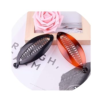 Amazon Com Resin Plastic Banana Hair Comb Clip Lady Fish Folder