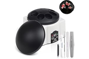 Saviland Essentials Nail Polish Remover Machine: Nail Soaking Bowl & Acetone Nail Polish Remover Gel Nail Remover Machine with Nail Soak off Bowl Soaker Tech Acrylic Nail Remover Steam Salon Home DIY