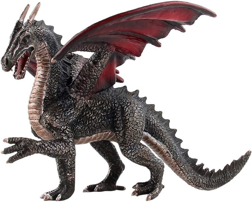 Ewendy Roaring Flying Dragons Model,Realstic Toy Figure,Realistic Dinosaur Model Kids Birthday Gift Toys (Dragon D Gold/140.0g)