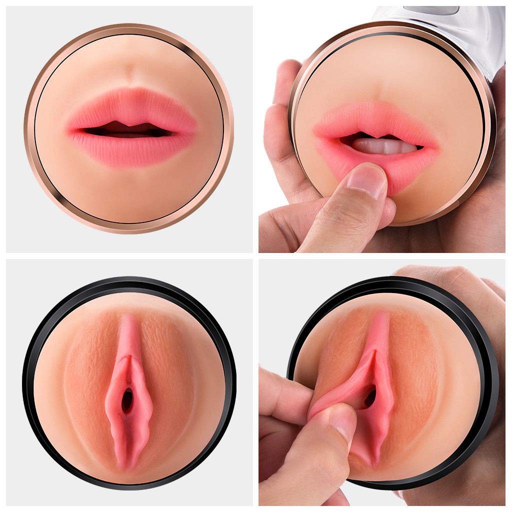 Aorgasms Vibrationsmassagegerät Spielzeug für Männer mit Doppelkopf Funktion,Realistische,Intelligente Aussprache