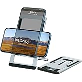 Cell Phone Stand Foldable Aluminum Adjustable Phone Holder for Desk Portable Travel Holder Office Desk Accessories Compatible with iPhone 16 15 14 13 12 11 Pro Max X for Samsung Moto Google (Silver)