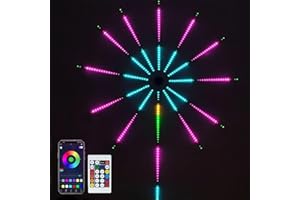 WiFi Bluetooth Smart Fireworks Led Light, Smart Firework LED Lights, Indoor & Outdoor, Sparkler Lights with Music Sync & Fire