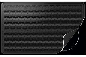 YUHFERA Stove Top Cover for Electric Stove - Silicone Stove Mat for Glass Top Stove, Glass Cooktop Protector, XL Dish Drying Mats For Kitchen, Range Covers for Electric Stove (Black,36x21)