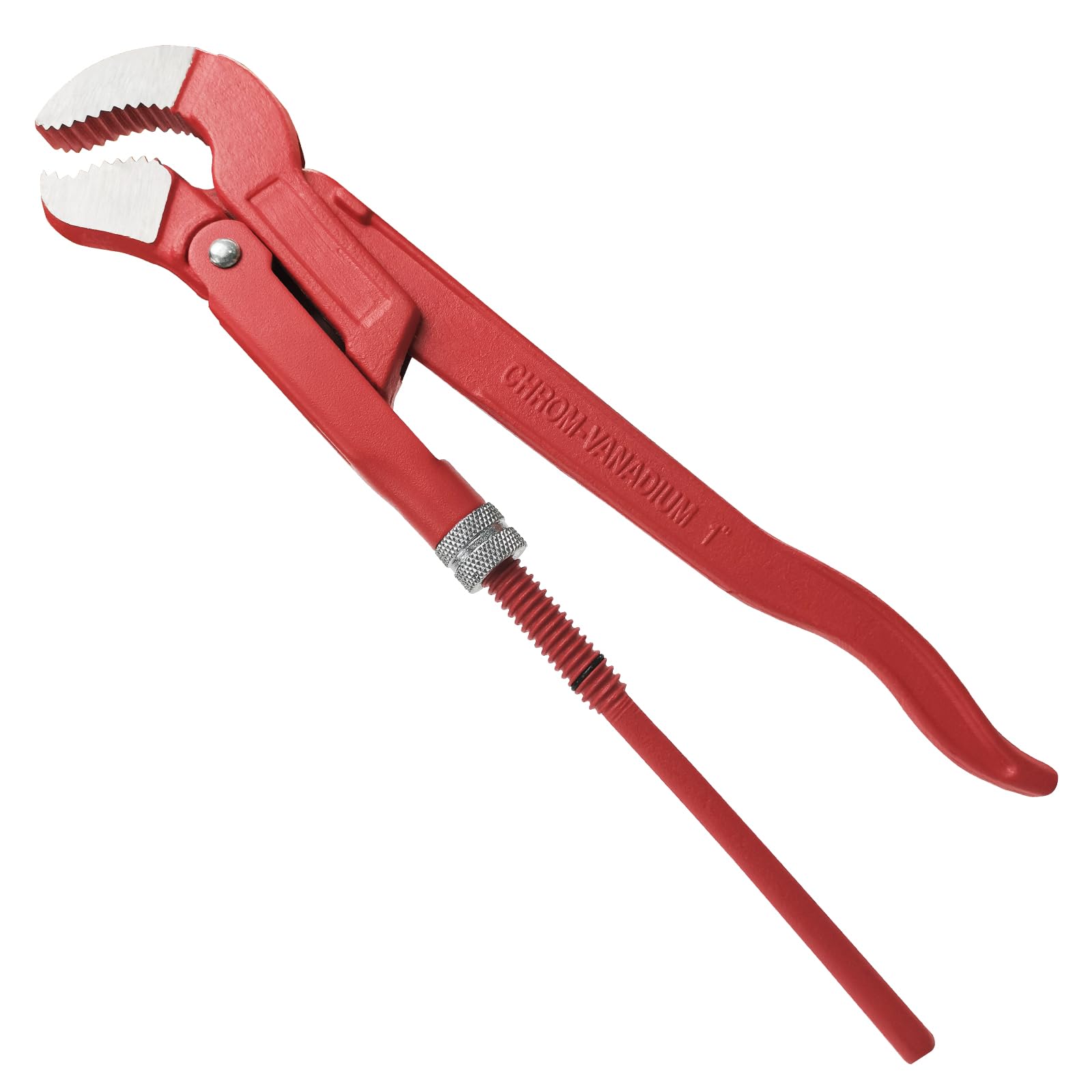 WEDO Swedish Pipe Wrench S-Type, Water Pump Wrench, Pipe clamping diameter 1.5", length 330mm, Max jaw opening 40mm, CR-V Steel, Die-forged, Heat Treatment