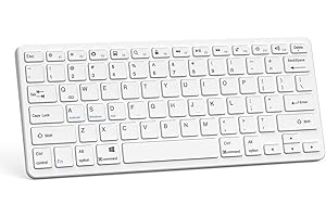 MMK Bluetooth Keyboard for iPad, Bluetooth Keyboard Compatible iPad 10th 9th 8th, iPad Air 5th 4th, iPad Pro 13/12.9/11 inch, iPad Air 13/11 inch, Portable Keyboard Including iOS, Android, Windows - White