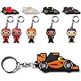 Racing Driver Car Key Chain Keychain Auto Tire Compatible with Formula One F1 Team Fan Gift Accessory