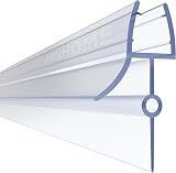 HNNHOME Rubber Bath Shower Seal Strip for 4-6mm Glass 22mm Gap Straight