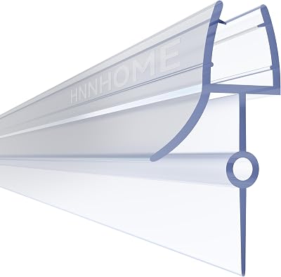 HNNHOME Rubber Bath Shower Seal Strip for 4-6mm Glass 22mm Gap Straight
