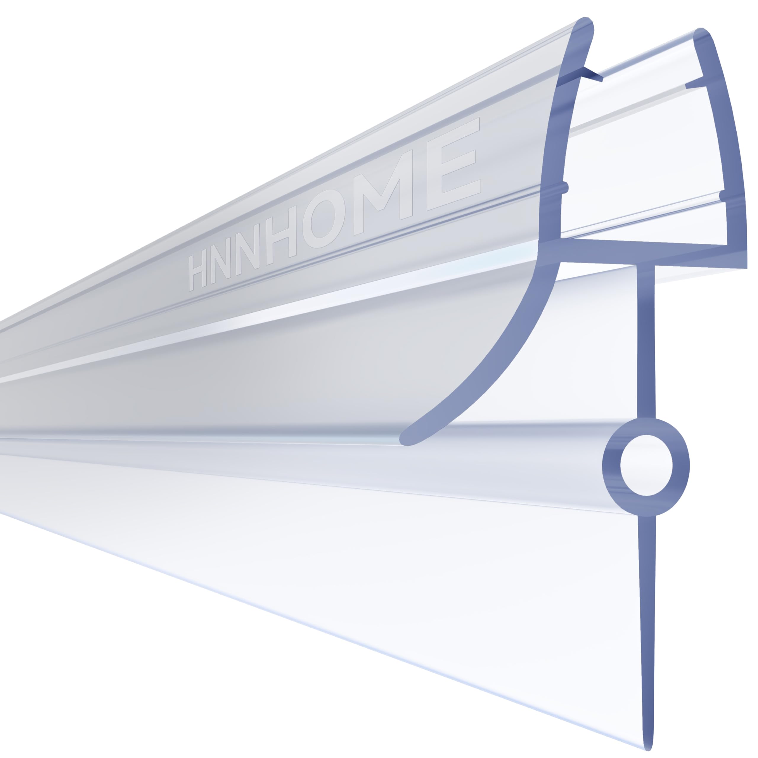 HNNHOME Rubber Plastic Bath Shower Screen Seal Strip for 4-6mm Glass Door Up to 22mm Gap (Straight) โ image 1