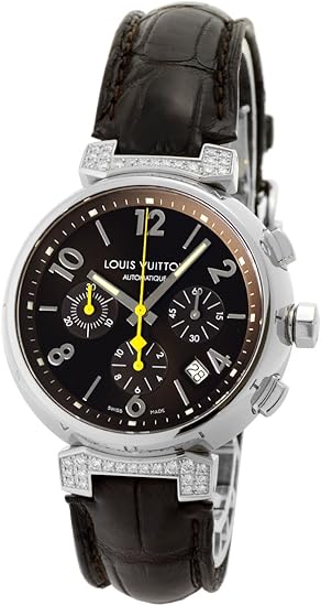 Amazon ルイヴィトン Louis Vuitton 腕時計 タンブール クロノグラフ ダイヤモンドコレクション Q112g 中古品 並行輸入品 メンズ腕時計 腕時計 通販