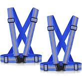 SAWNZC Reflective Vest Running Gear, 2-10Pack High Visible Safety VES | For Cycling Jogging Running Walking, Adjustable for Men Women