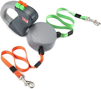 retractable double dog leash no tangle