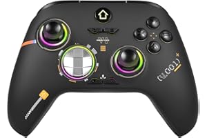 ADHLEK Xbox Controller Wireless, Xbox One Controller- ALPS Joysticks- Hall Triggers- Easily Pair & Switch Between Devices,Mappable - Turbo- RGB Light-Compatible with Xbox Series X|S, Xbox One, Windows 10/11 PC - Black